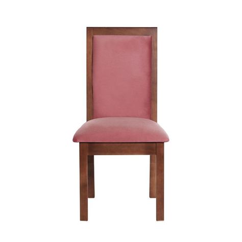 Juego De Comedor Merida 6 Sillas Girona Tela Velvet Palo Rosa-3