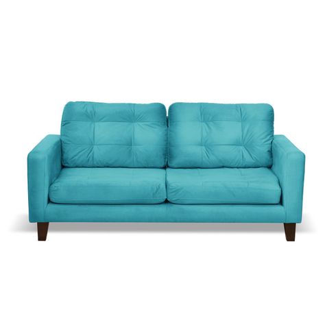 SOFA NAPOLES 3C TELA  VELVET  TURQUESA-0