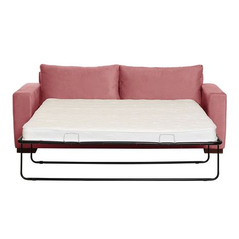 Sofa Cama Livorno 2Pl Tela Velvet Palo Rosa-2