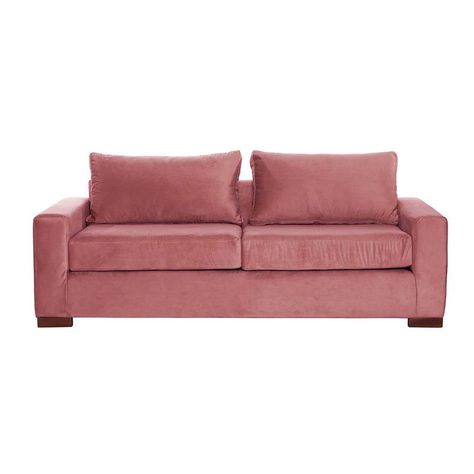 Sofa Cama Livorno 2Pl Tela Velvet Palo Rosa-1