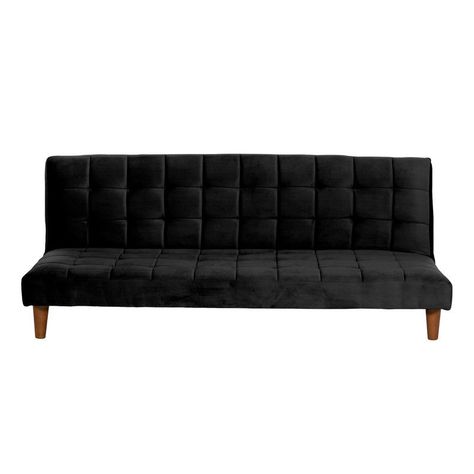 FUTON TURIN  TELA VELVET NEGRO-0