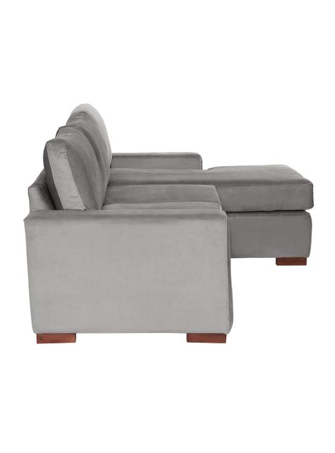 SECCIONAL DER LIVORNO TELA VELVET GRIS-2