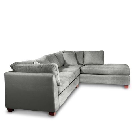 SECCIONAL PADUA DER TELA VELVET GRIS-2