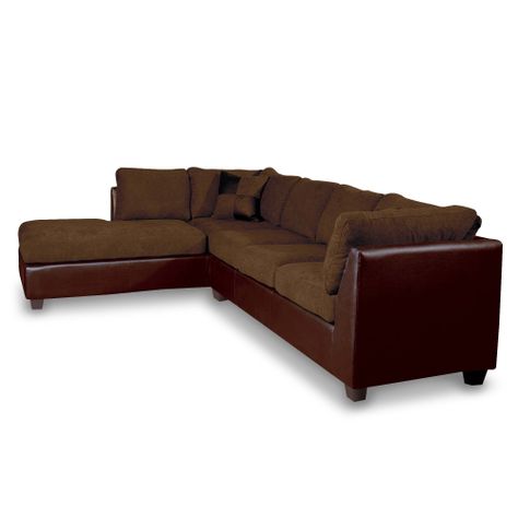 SECCIONAL PADUA IZQ PU CHOCOLATE/TELA VELVET CHOCOLATE-2