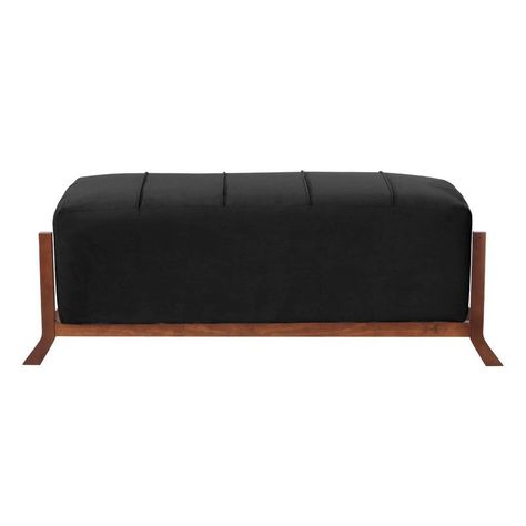Banqueta Marsella Tela Velvet Negro-1