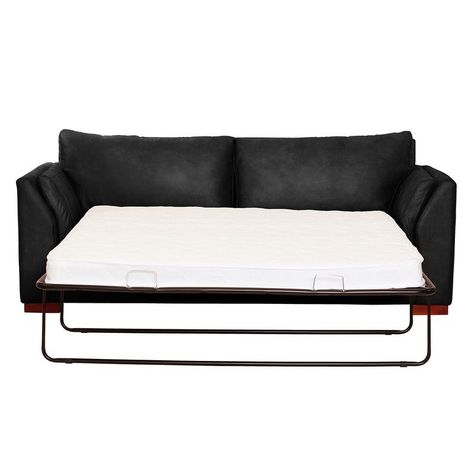 Sofa Cama Milan 2Pl Con Resortes Pocket Cuero Kentucky Negro-2