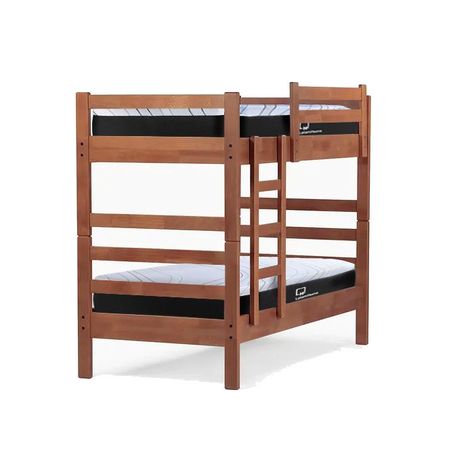 Camarote Zen Top Spring Visco Madera 1 Plaza Desmontable, Incluye 2 Colchones-0