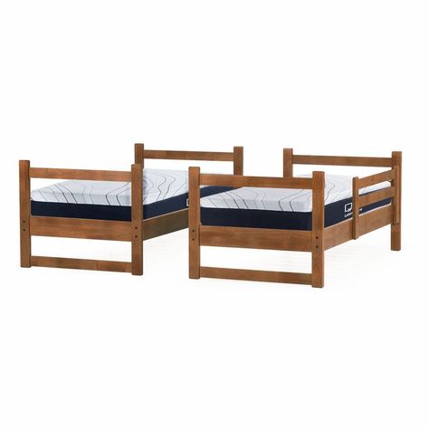 Camarote Zen Top Spring Visco Madera 1 Plaza Desmontable, Incluye 2 Colchones-2