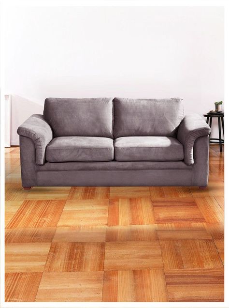 SOFA ANCONA 3C TELA  VELVET  GRIS-0