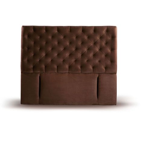 RESPALDO BRESCIA TELA CHOCOLATE KING-0