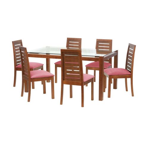 Juego De Comedor Barcelona 1600X1000 S/Tenerife Tela Palo Rosa-0