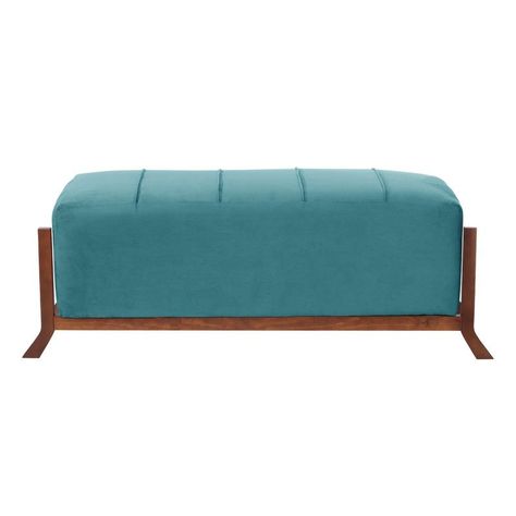 Banqueta Marsella Tela Velvet Turquesa-1