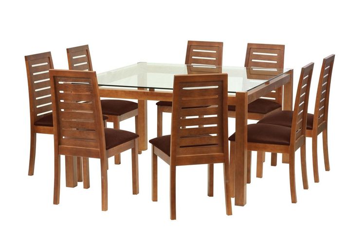 Juego De Comedor Barcelona 1400X1400 S/Tenerife Pu Chocolate-0