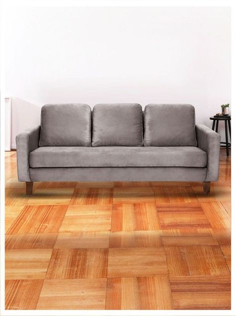 SOFA VENECIA 3C TELA VELVET GRIS-0