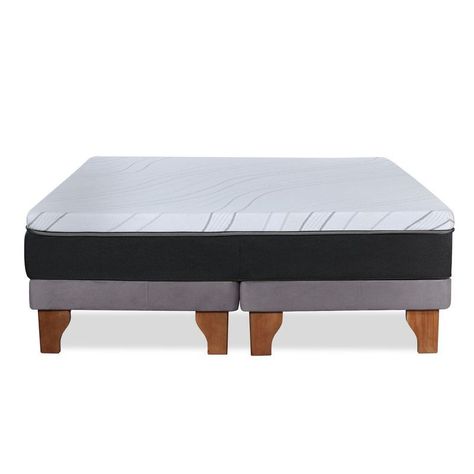 CAMA ZEN TOP SPRING  SOFT TELA GRIS KING-2