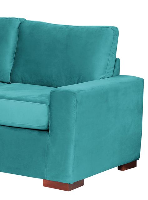SOFA LIVORNO 3C TELA VELVET TURQUESA-2
