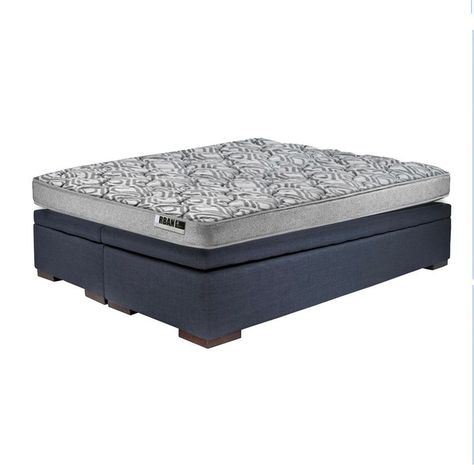 Cama Boxet Zen Best 2 Plazas Base Dividida Tela Gris-3