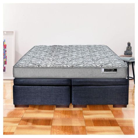 Cama Boxet Zen Best 2 Plazas Base Dividida Tela Gris-4