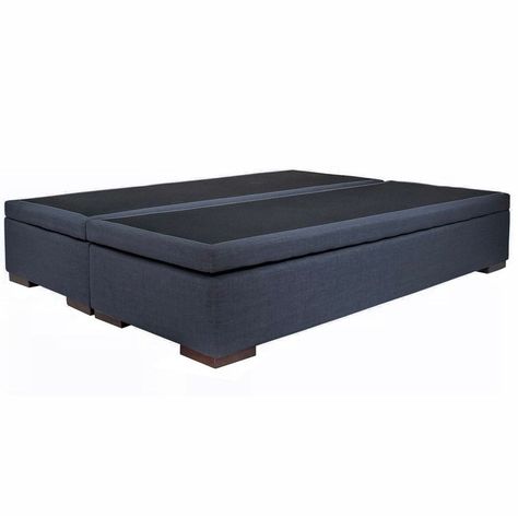 Cama Boxet Zen Best 2 Plazas Base Dividida Tela Gris-5