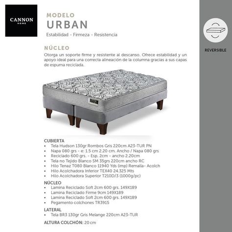 Colchon Zen Urban Espuma 2 Plazas 150X200-2