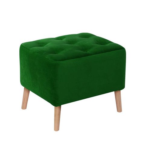 Pouf Lyon Tela Velvet Verde-0