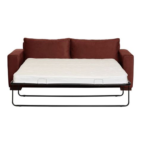 Sofa Cama Livorno 2Pl Tela Velvet Chocolate-2