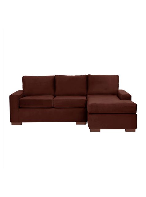 SECCIONAL DER LIVORNO TELA VELVET CHOCOLATE-0