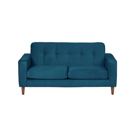 Sofa Salerno 2C Tela  Velvet  Azul Petroleo-0