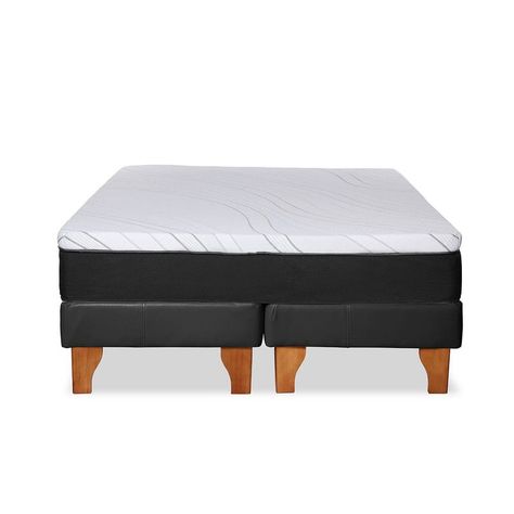 Cama Zen Top Foam Hybrid Pu Negro 2Pza-5