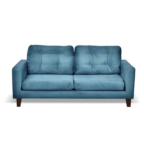 SOFA NAPOLES 3C TELA  VELVET  AZUL PETROLEO-0