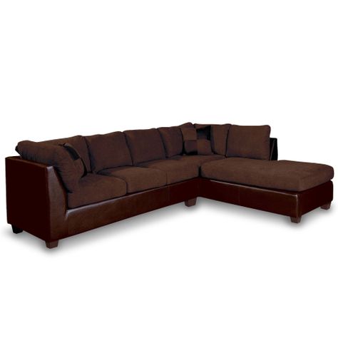 SECCIONAL PADUA DER PU CHOCOLATE/TELA VELVET CHOCOLATE-1