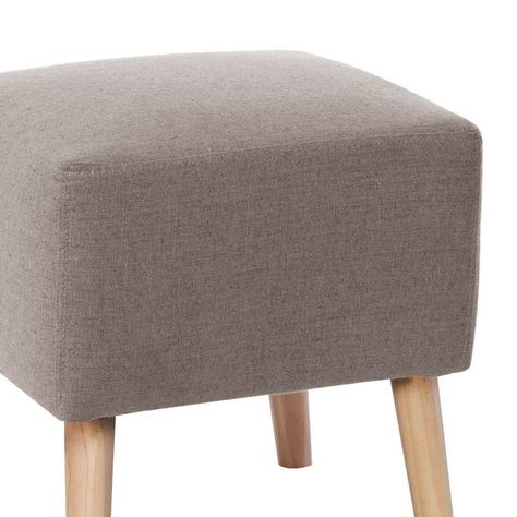 Pouf Burdeos Lino Gris Claro-1