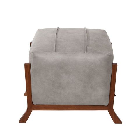 Pouf Marsella  Cuero Kentucky Gris-1