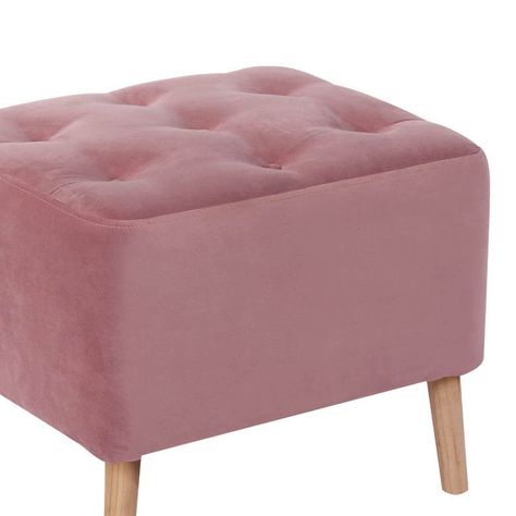 Pouf Lyon Tela Velvet Palo Rosa-1