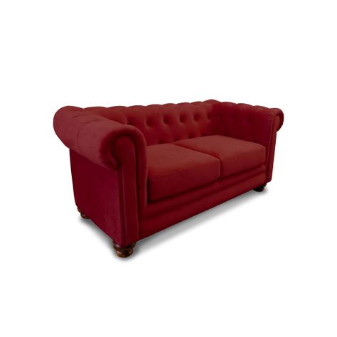 SOFA FLORENCIA 2C TELA VELVET BURDEO-1