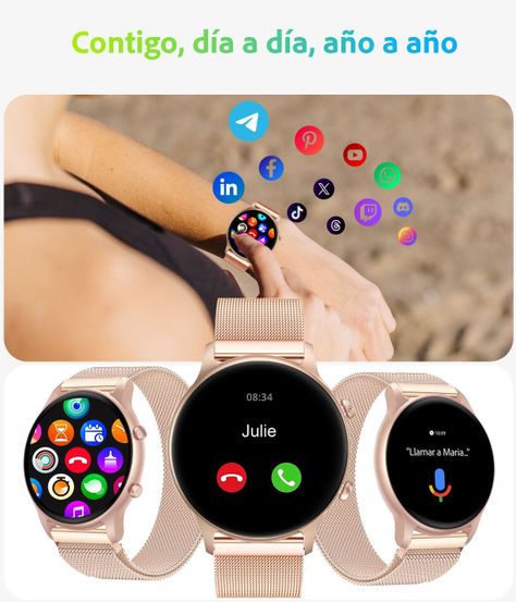 Smartwatch Mujer Sunset Ultra Reloj Inteligente compatible Android-iOS-3