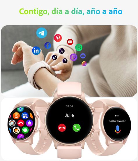Smartwatch Mujer Sunset Plus Reloj Inteligente compatible Android-iOS-4