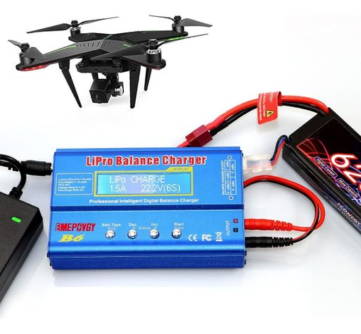 Cargador Balanceador Baterías Lipo Digitial B6 Imax Drone-5
