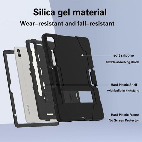 Carcasa Antigolpes + Lámina Para Galaxy Tab S9 Fe 10,9 X510-8