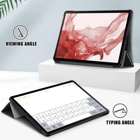 Carcasa Smart + Lámina Papel Para Galaxy Tab S9 Fe Plus 12,4-4