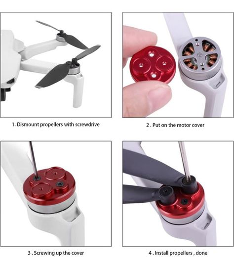 Cubre Motores Drone Para Dji Mavic Mini 2 Y Mini Se Aluminio-6