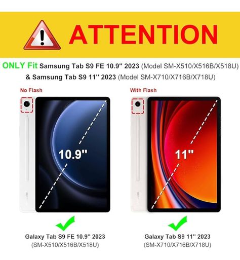 Carcasa Smart + Lámina Para Galaxy Tab S9 Fe 10,9 X510-2
