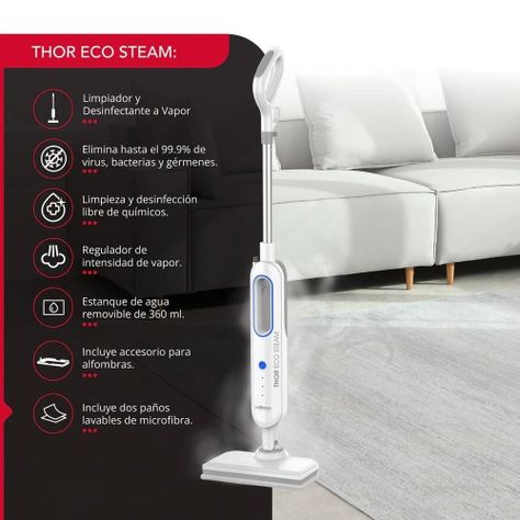 Limpiador y desinfectante a Vapor Thor Eco Steam-2