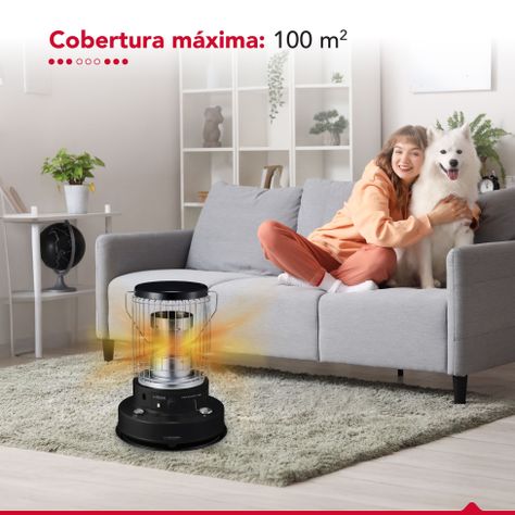 Estufa Parafina Mecha 7,2 Litros 4.9Kw Thor KW Heat 4400-6