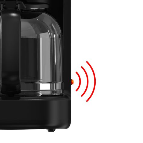 Cafetera 12 tazas Thor Matt Black Coffe Maker-5