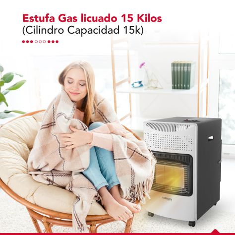 Estufa Gas 15L Thor GL 15K Blanca-2