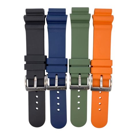 Correa Reloj Caucho Fkm R24 FJ15 Variedad Colores y Medidas-0