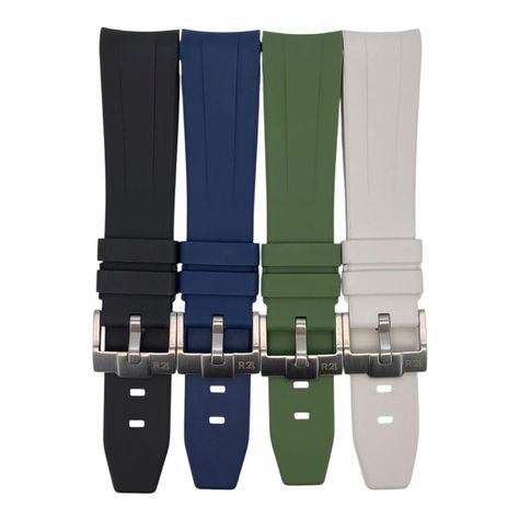 Correa Reloj Caucho Terminal Curvo R24 FK2 Colores 20mm-0