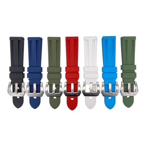Correa Reloj Caucho Fkm R24 FK3 Varierad Colores y Medidas-0