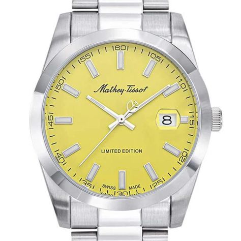 Reloj Mathey-Tissot Hombre Mathy Sunray Amarillo H451J-0